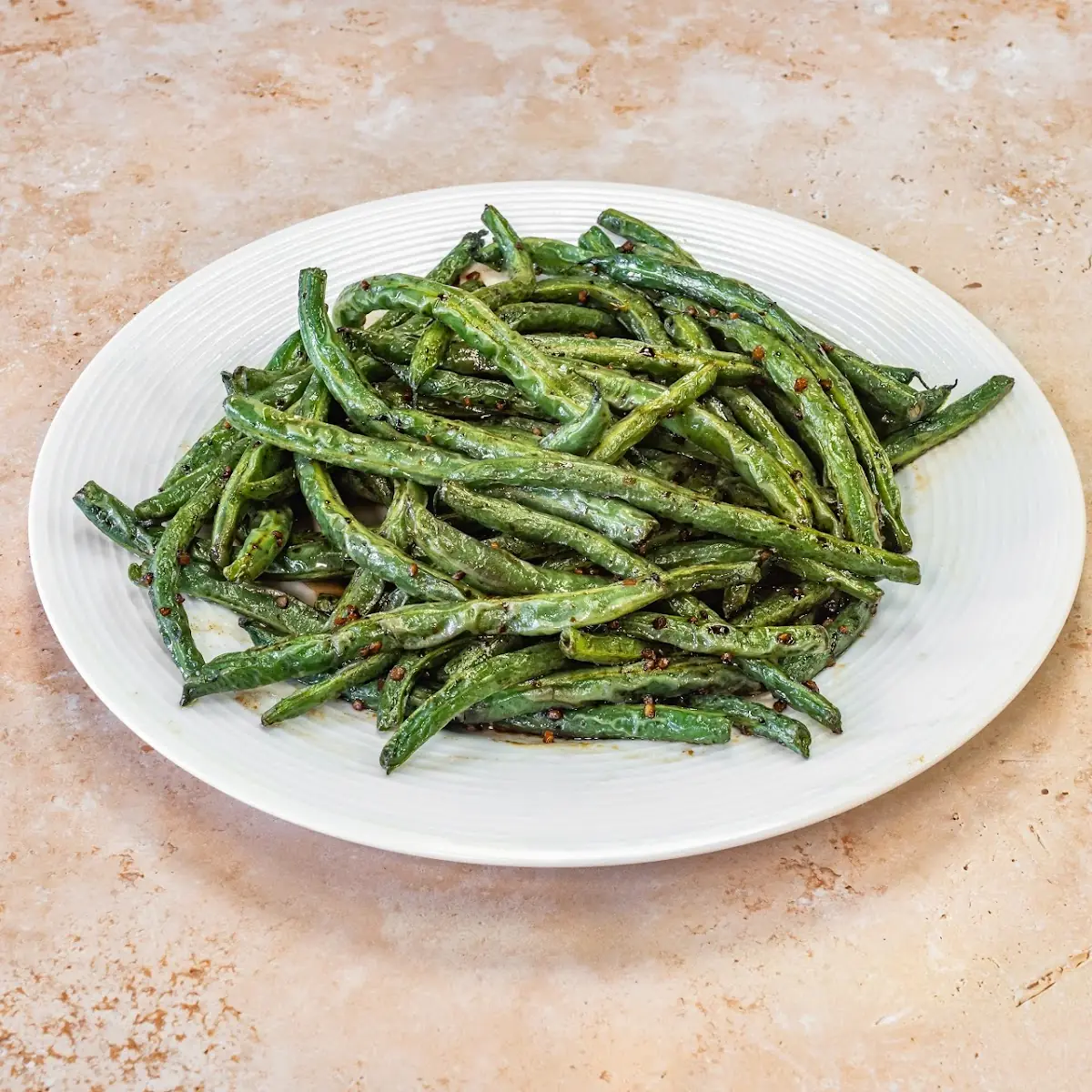 干煸四季豆 dry sauteed string beans